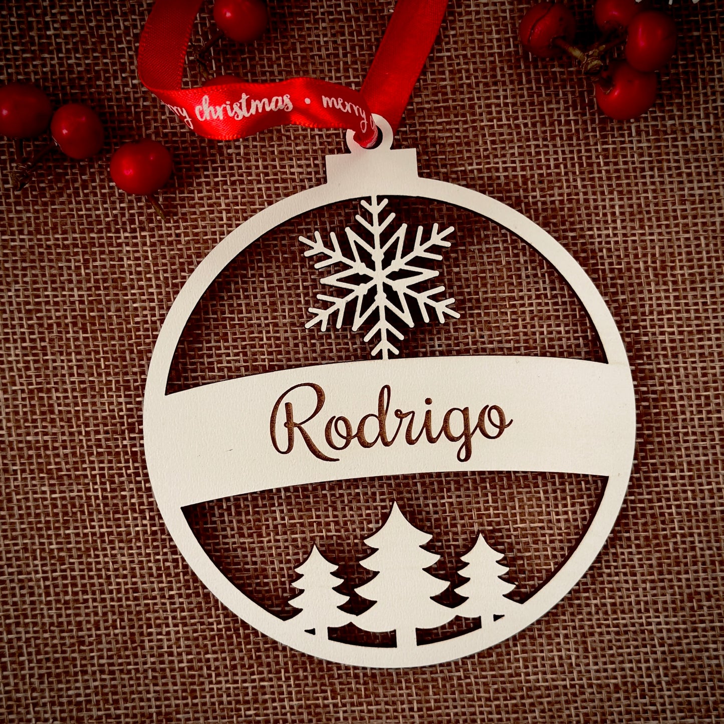 Bola de Natal c/ nome